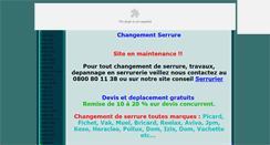 Desktop Screenshot of changementserrure.fr