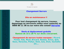 Tablet Screenshot of changementserrure.fr